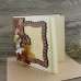 Delicate Wooden Invitation Card With Butterfly Bow Wedding Invitation Card with Hand Bag